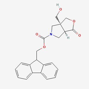 9H-Fluoren-9-ylmethyl (3aR,6aS)-6a-(hydroxymethyl)-3-oxo-1,3a,4,6-tetrahydrofuro[3,4-c]pyrrole-5-carboxylate