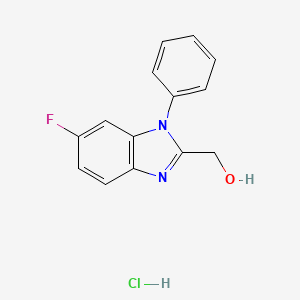 (6-Fluoro-1-phenylbenzimidazol-2-yl)methanol;hydrochloride