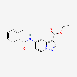 Ethyl 5-(2-methylbenzamido)pyrazolo[1,5-a]pyridine-3-carboxylate