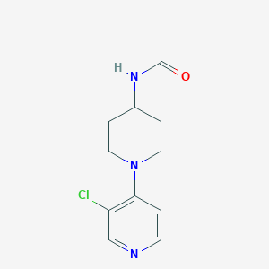 molecular formula C12H16ClN3O B2424370 N-(1-(3-chloropyridin-4-yl)piperidin-4-yl)acetamide CAS No. 2034380-14-6