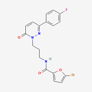 5-bromo-N-(3-(3-(4-fluorophenyl)-6-oxopyridazin-1(6H)-yl)propyl)furan-2-carboxamide