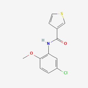 molecular formula C12H10ClNO2S B2424389 N-(5-chloro-2-methoxyphenyl)thiophene-3-carboxamide CAS No. 923798-91-8