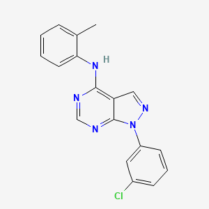 1-(3-chlorophenyl)-N-(2-methylphenyl)-1H-pyrazolo[3,4-d]pyrimidin-4-amine