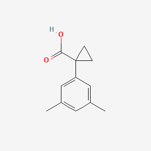 molecular formula C12H14O2 B2424433 1-(3,5-Dimethylphenyl)cyclopropane-1-carboxylic acid CAS No. 923233-31-2