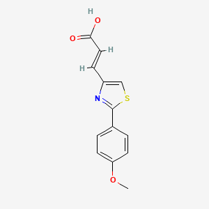(E)-3-[2-(4-methoxyphenyl)-1,3-thiazol-4-yl]prop-2-enoic Acid