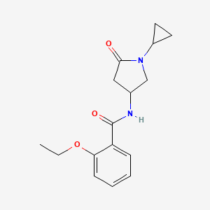 molecular formula C16H20N2O3 B2424441 N-(1-cyclopropyl-5-oxopyrrolidin-3-yl)-2-ethoxybenzamide CAS No. 1351619-37-8