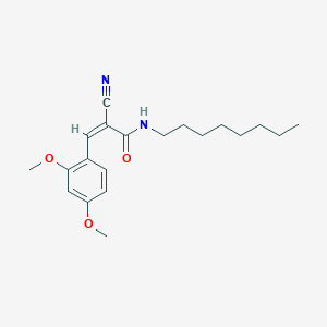(Z)-2-Cyano-3-(2,4-dimethoxyphenyl)-N-octylprop-2-enamide