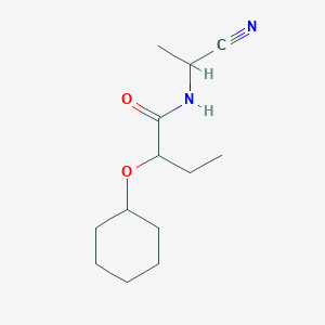molecular formula C13H22N2O2 B2424544 N-(1-cyanoethyl)-2-(cyclohexyloxy)butanamide CAS No. 1444694-53-4