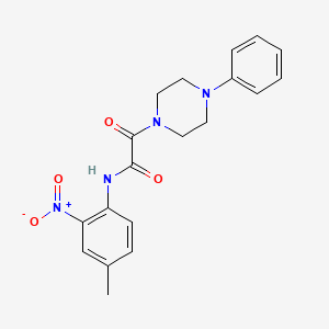 molecular formula C19H20N4O4 B2424598 N-(4-methyl-2-nitrophenyl)-2-oxo-2-(4-phenylpiperazin-1-yl)acetamide CAS No. 941895-42-7