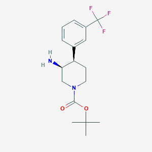 B2424599 Tert-butyl (3S,4R)-3-amino-4-[3-(trifluoromethyl)phenyl]piperidine-1-carboxylate CAS No. 2361609-60-9