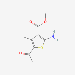 molecular formula C9H11NO3S B2424605 Methyl 5-acetyl-2-amino-4-methylthiophene-3-carboxylate CAS No. 4815-31-0