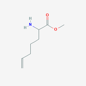 molecular formula C8H15NO2 B2424625 Methyl 2-aminohept-6-enoate CAS No. 116330-67-7