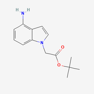 molecular formula C14H18N2O2 B2424632 tert-Butyl 2-(4-amino-1H-indol-1-yl)acetate CAS No. 2173997-07-2