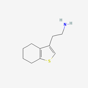 molecular formula C10H15NS B2424639 2-(4,5,6,7-Tetrahydrobenzo[b]thiophen-3-yl)ethanamine CAS No. 913526-84-8