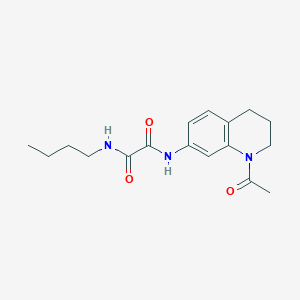 molecular formula C17H23N3O3 B2424642 N1-(1-acetyl-1,2,3,4-tetrahydroquinolin-7-yl)-N2-butyloxalamide CAS No. 898439-50-4