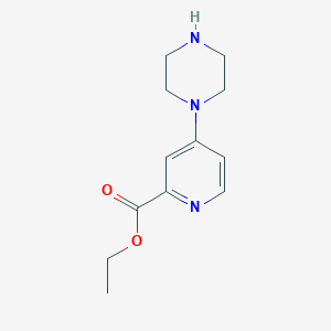 molecular formula C12H17N3O2 B2424647 Ethyl 4-piperazin-1-ylpyridine-2-carboxylate CAS No. 2248366-76-7