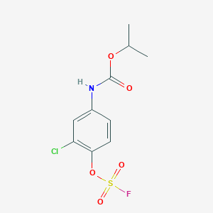 molecular formula C10H11ClFNO5S B2424661 Propan-2-yl N-(3-chloro-4-fluorosulfonyloxyphenyl)carbamate CAS No. 2411241-01-3