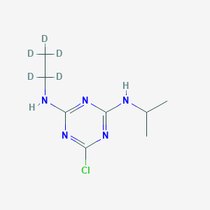 molecular formula C8H14ClN5 B024247 Atrazine-d5 CAS No. 163165-75-1