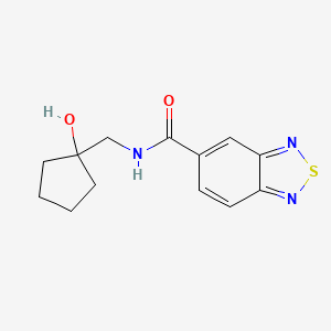 molecular formula C13H15N3O2S B2424715 N-[(1-hydroxycyclopentyl)methyl]-2,1,3-benzothiadiazole-5-carboxamide CAS No. 1219844-93-5