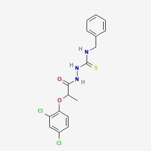B2424745 1-(2-(2,4-Dichlorophenoxy)propionyl)-4-benzylthiosemicarbazide CAS No. 288154-62-1
