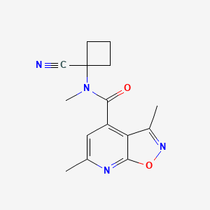 N-(1-cyanocyclobutyl)-N,3,6-trimethyl-[1,2]oxazolo[5,4-b]pyridine-4-carboxamide