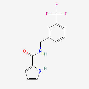 molecular formula C13H11F3N2O B2424750 N-[3-(trifluoromethyl)benzyl]-1H-pyrrole-2-carboxamide CAS No. 478249-64-8