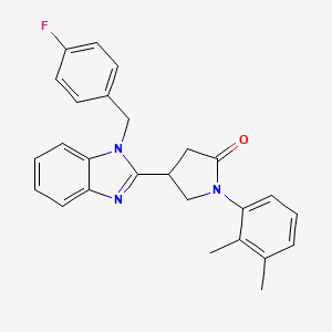 1-(2,3-dimethylphenyl)-4-[1-(4-fluorobenzyl)-1H-benzimidazol-2-yl]pyrrolidin-2-one