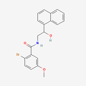 2-bromo-N-(2-hydroxy-2-(naphthalen-1-yl)ethyl)-5-methoxybenzamide