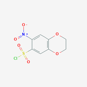 7-Nitro-2,3-dihydro-1,4-benzodioxine-6-sulfonyl chloride