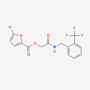 2-Oxo-2-((2-(trifluoromethyl)benzyl)amino)ethyl 5-bromofuran-2-carboxylate