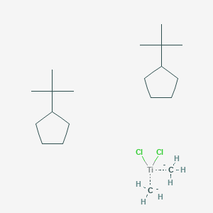 molecular formula C20H32Cl2Ti B2424797 Tert-butylcyclopentane;carbanide;dichlorotitanium CAS No. 79269-71-9