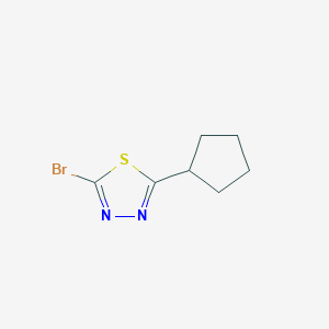 molecular formula C7H9BrN2S B2424820 2-Bromo-5-cyclopentyl-1,3,4-thiadiazole CAS No. 1343306-02-4