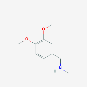 molecular formula C11H17NO2 B2424822 1-(3-ethoxy-4-methoxyphenyl)-N-methylmethanamine CAS No. 893581-70-9