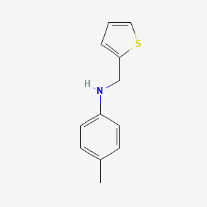 molecular formula C12H13NS B2424896 4-methyl-N-(thiophen-2-ylmethyl)aniline CAS No. 3139-30-8