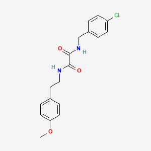 molecular formula C18H19ClN2O3 B2424908 N1-(4-chlorobenzyl)-N2-(4-methoxyphenethyl)oxalamide CAS No. 423727-97-3