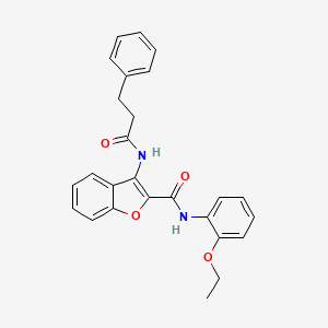 N-(2-ethoxyphenyl)-3-(3-phenylpropanamido)benzofuran-2-carboxamide