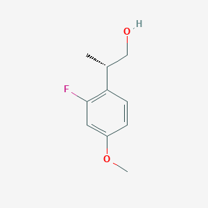 (2S)-2-(2-Fluoro-4-methoxyphenyl)propan-1-ol