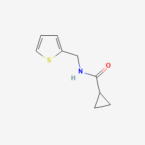 molecular formula C9H11NOS B2425029 N-[(thiophen-2-yl)methyl]cyclopropanecarboxamide CAS No. 545385-20-4
