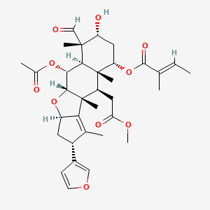molecular formula C34H44O10 B2425069 Salannal CAS No. 86160-86-3