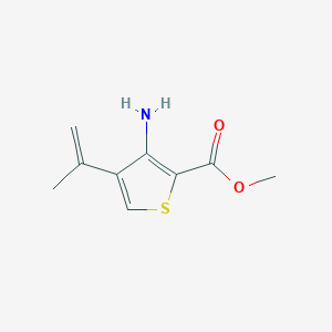 molecular formula C9H11NO2S B2425110 Methyl 3-amino-4-(prop-1-en-2-yl)thiophene-2-carboxylate CAS No. 2230807-36-8