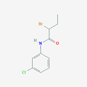 molecular formula C10H11BrClNO B2425116 2-bromo-N-(3-chlorophenyl)butanamide CAS No. 84970-23-0