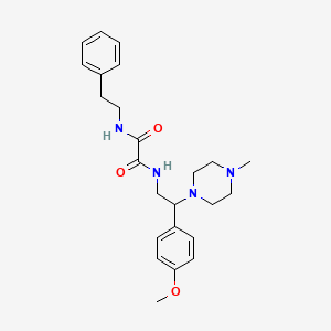 B2425196 N1-(2-(4-methoxyphenyl)-2-(4-methylpiperazin-1-yl)ethyl)-N2-phenethyloxalamide CAS No. 903254-86-4