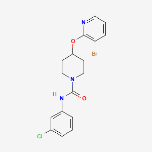 molecular formula C17H17BrClN3O2 B2425199 4-((3-bromopyridin-2-yl)oxy)-N-(3-chlorophenyl)piperidine-1-carboxamide CAS No. 1448079-52-4
