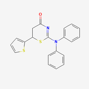 2-(diphenylamino)-6-(thiophen-2-yl)-5,6-dihydro-4H-1,3-thiazin-4-one