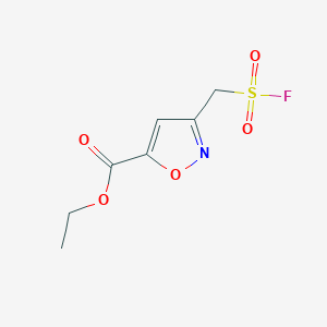 Ethyl 3-(fluorosulfonylmethyl)-1,2-oxazole-5-carboxylate