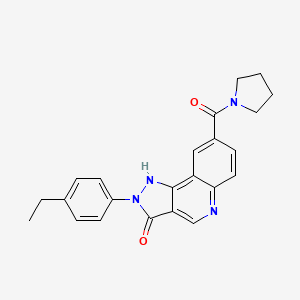 2-(4-ethylphenyl)-8-(pyrrolidine-1-carbonyl)-2H-pyrazolo[4,3-c]quinolin-3(5H)-one