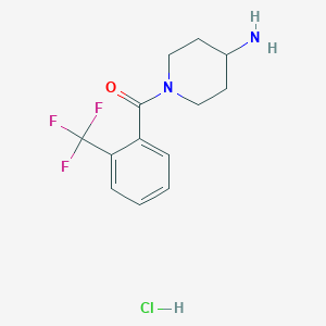 (4-Aminopiperidin-1-yl)[2-(trifluoromethyl)phenyl]methanone hydrochloride