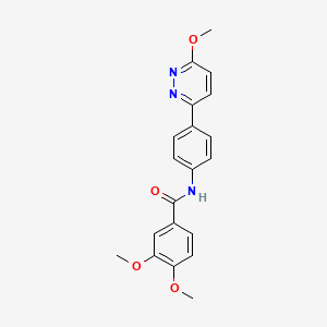3,4-dimethoxy-N-(4-(6-methoxypyridazin-3-yl)phenyl)benzamide