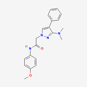 2-(3-(dimethylamino)-4-phenyl-1H-pyrazol-1-yl)-N-(4-methoxyphenyl)acetamide