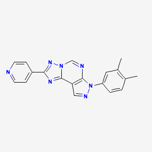 7-(3,4-dimethylphenyl)-2-(pyridin-4-yl)-7H-pyrazolo[4,3-e][1,2,4]triazolo[1,5-c]pyrimidine